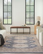 Serenity Home SRH01 Ivory Blue Area Rug
