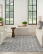 Serenity Home SRH04 Blue Ivory Area Rug