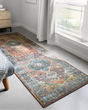 Skye SKY-11 Rust/Blue Area Rug