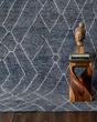 Tangier Spartel Blue Steel Area Rug