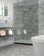Stacked Marble Grigio Porcelain Tile