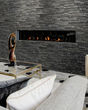 Stacked Marble Nero Porcelain Tile