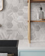 Stria Grey Porcelain Matte Marble Tile
