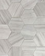 Stria Grey Porcelain Matte Marble Tile
