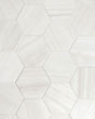 Stria White Porcelain Matte Marble Tile