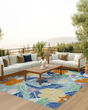 Suncoast SNC01 Blue Multicolor Area Rug