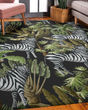 Tropics TC13 Black Area Rug