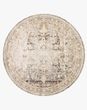 Theia THE-05 Taupe/Brick Area Rug