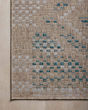 Topanga TOP-04 Natural/Aqua Area Rug