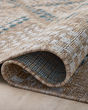Topanga TOP-04 Natural/Aqua Area Rug