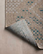 Topanga TOP-04 Natural/Aqua Area Rug