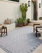 Topanga TOP-07 Silver/Blue Area Rug