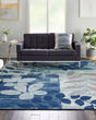 Tranquil TRA01 Navy/Light Blue Area Rug
