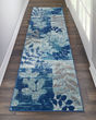 Tranquil TRA01 Navy/Light Blue Area Rug