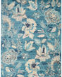 Tranquil TRA02 Turquoise Area Rug