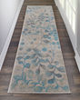 Tranquil TRA03 Ivory/Turquoise Area Rug