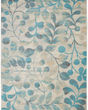 Tranquil TRA03 Ivory/Turquoise Area Rug