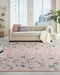 Tranquil TRA04 Pink Area Rug
