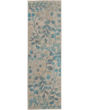 Tranquil TRA03 Ivory/Turquoise Area Rug