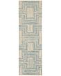 Interlock ITL06 Ivory/Turquoise Area Rug