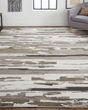 Vancouver 39FEF Brown/Ivory Area Rug
