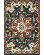 Victoria VK-13 Teal/Raspberry Area Rug