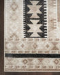 Washable Decor WSD06 Beige Black Area Rug