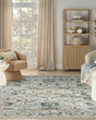 Washable Decor WSD12 Blue Taupe Area Rug