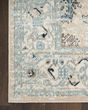Washable Decor WSD12 Taupe Blue Area Rug