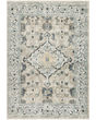 Washable Decor WSD12 Taupe Blue Area Rug