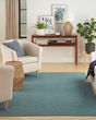 Washable Solutions WSL01 Aqua Area Rug