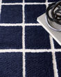 West End Ave WTE01 Navy Ivory Area Rug