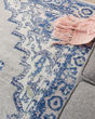 Whimsicle WHS03 Grey Blue Area Rug