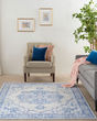 Whimsicle WHS03 Grey Blue Area Rug
