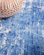 Whimsicle WHS08 Blue Ivory Area Rug