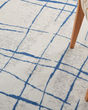 Whimsicle WHS09 Ivory Blue Area Rug