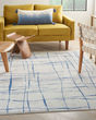 Whimsicle WHS09 Ivory Blue Area Rug