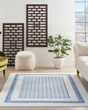 Whimsicle WHS13 Ivory Blue Area Rug