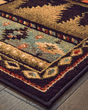Woodlands 1041c Black/Multi Area Rug