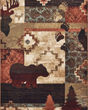 Woodlands 9649a Brown/Rust Area Rug