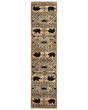 Woodlands 9651a Ivory/Black Area Rug
