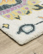 Zahra 75502 Ivory/Orange Area Rug