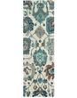 Zahra 75503 Ivory/Blue Area Rug