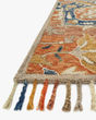 Zharah ZR-10 Rust/Blue Area Rug