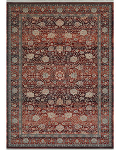 Kashimar Floral Vase Rust Area Rug