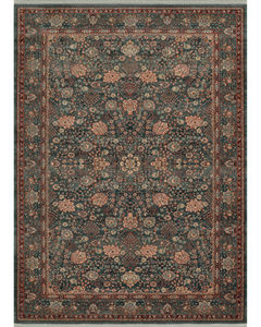 Kashimar Floral Vase Sage Area Rug