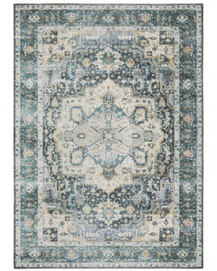 Charleston cha01 Blue/Ivory Area Rug