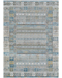 Siena Tessera Blue/Gold/Steel Area Rug
