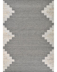 Joshua Saddleback Snow Grey Area Rug