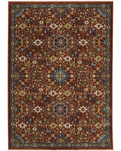 Aberdeen 6r Red/Multi Area Rug